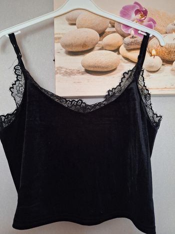 Crop top velours neuf