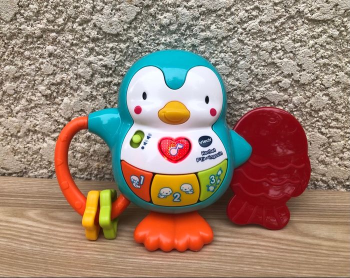 Hochet P’tit pingouin en très bon état - Vtech - 6/24 mois - photo numéro 5