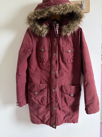 Parka femme bordeaux avec capuche Flashlights M