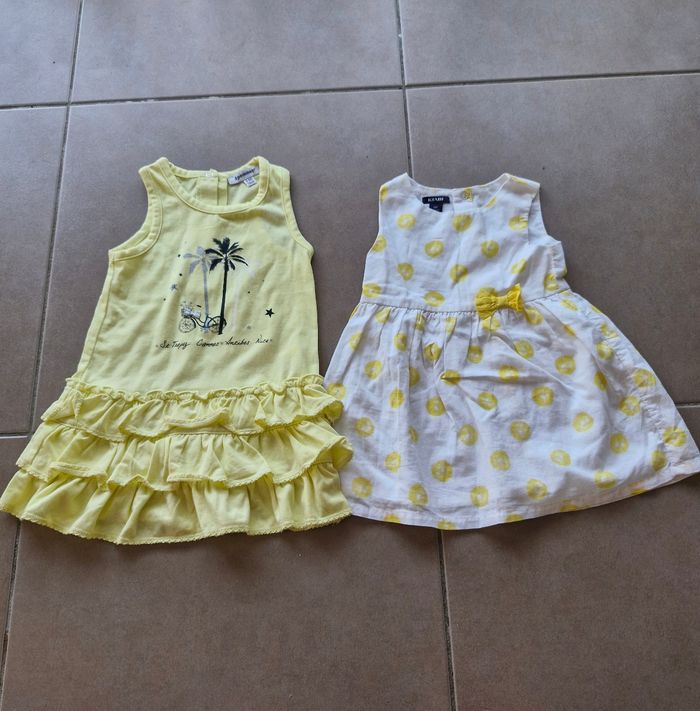 Lot 2 robes jaunes
