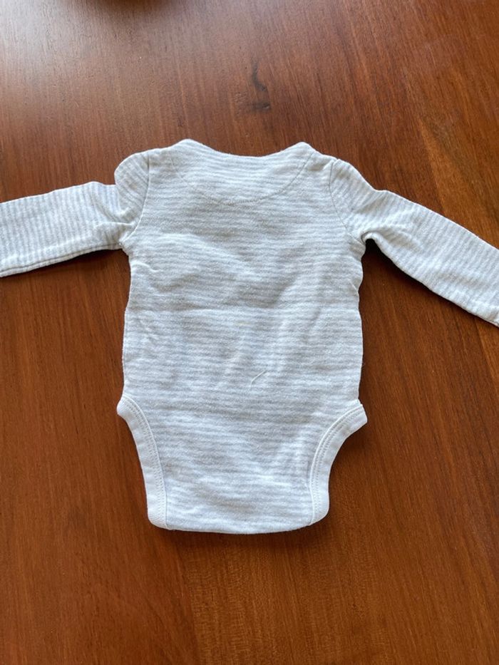 Lot de 3 bodies Obaïbi taille 1 mois très bon état - photo numéro 7