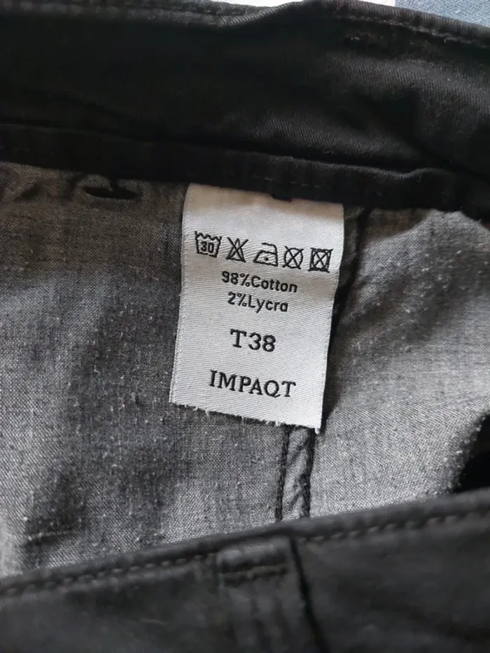 Bermuda homme noir taille 38 - photo numéro 4