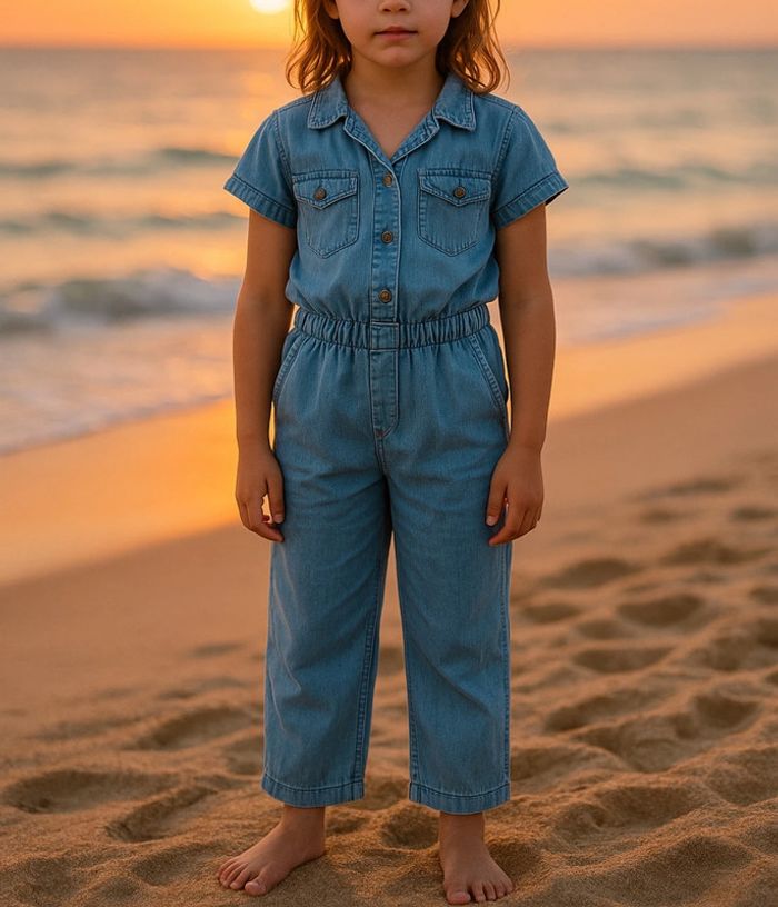 Très belle combi légère manche courte taille 8 ans