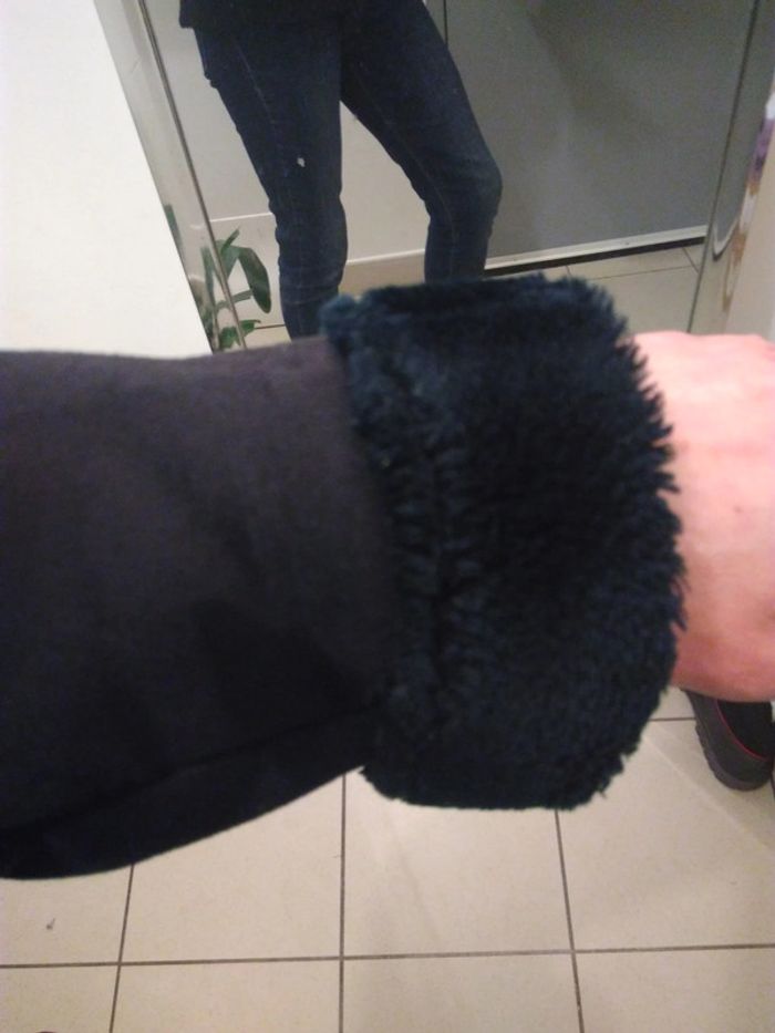 Manteau femme 40 noir fourré 39 - photo numéro 5