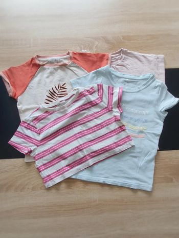 Lot de 4 tee-shirts manches courtes 4 ans