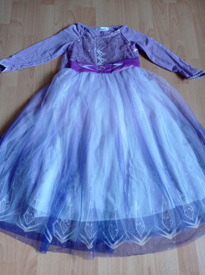 Déguisement robe princesse Elsa violette et ces accessoires 7ans - photo numéro 5