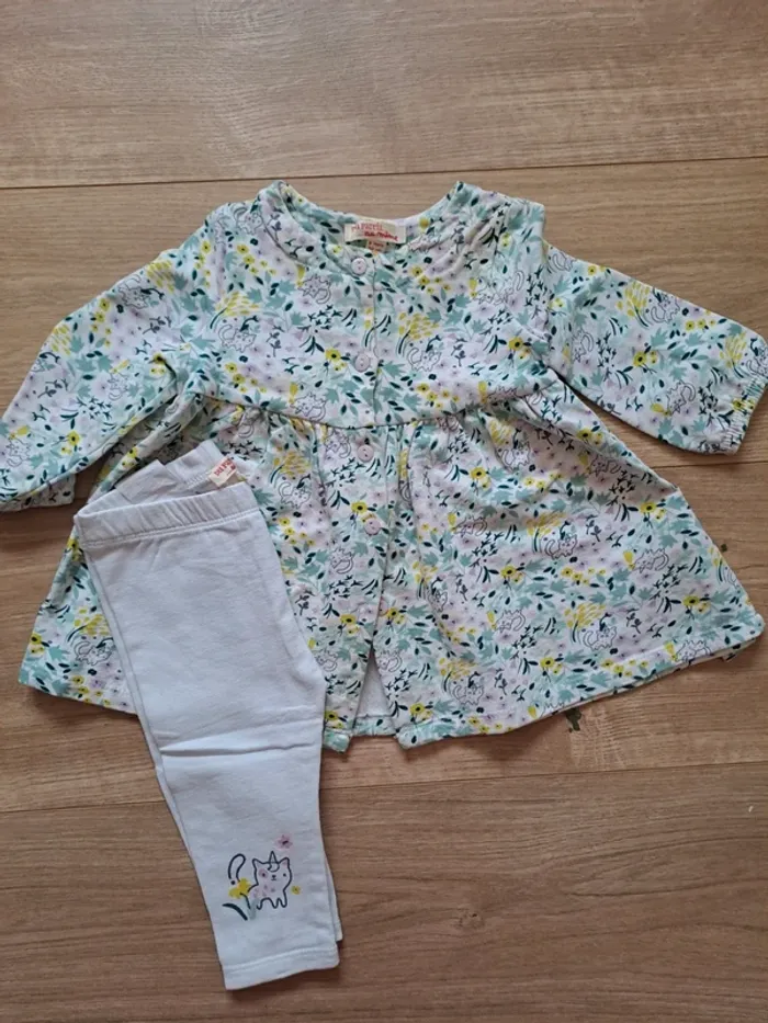 Ensemble robe + legging DPAM 6 mois (hiver)