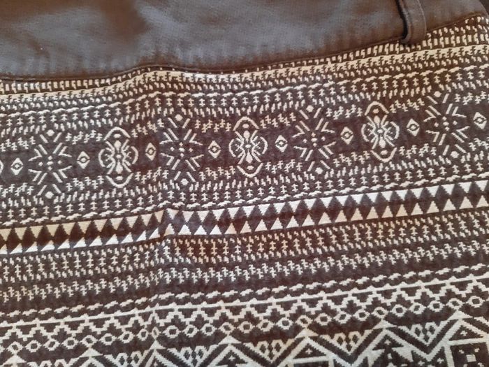 Jolie jupe courte marron ethnique 42 - photo numéro 2