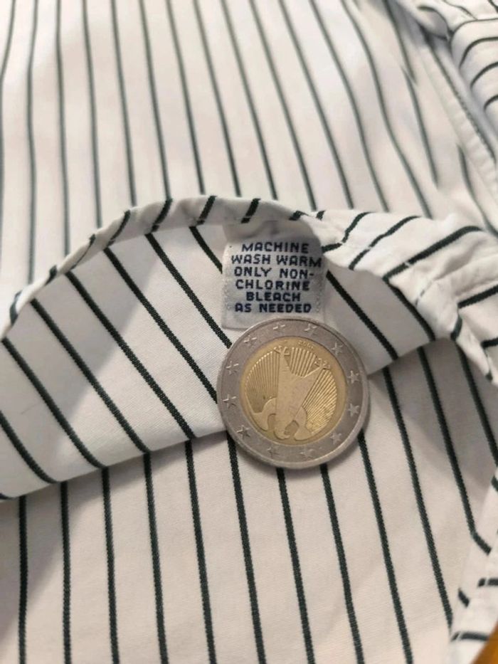 Chemise à rayures - Ralph Lauren Polo Golf - Davis - Logo brodé noir - Noir, blanc - Taille XL - photo numéro 10