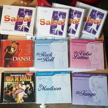9 CD danse de Salon et Latine