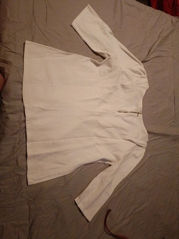 Haut Phildar L ou XL blanc - photo numéro 2