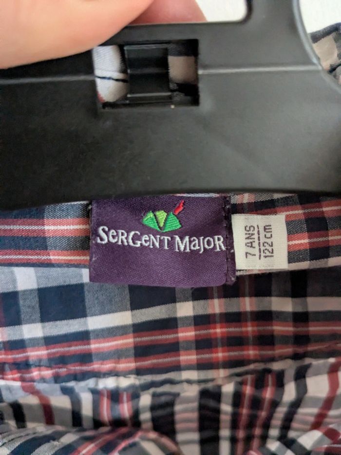 Chemise sergent major a carreaux 7 ans - photo numéro 4