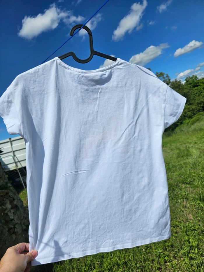 T shirt blanc titi&grominet 12ans - photo numéro 4