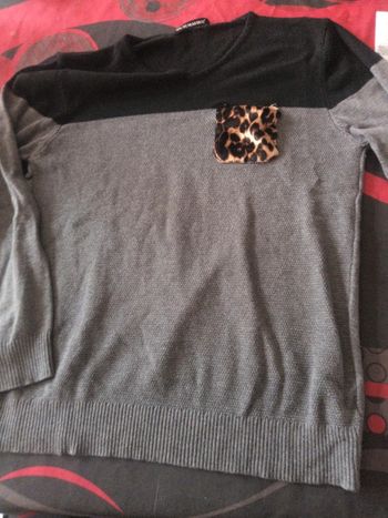 Pull avec pochette panthère