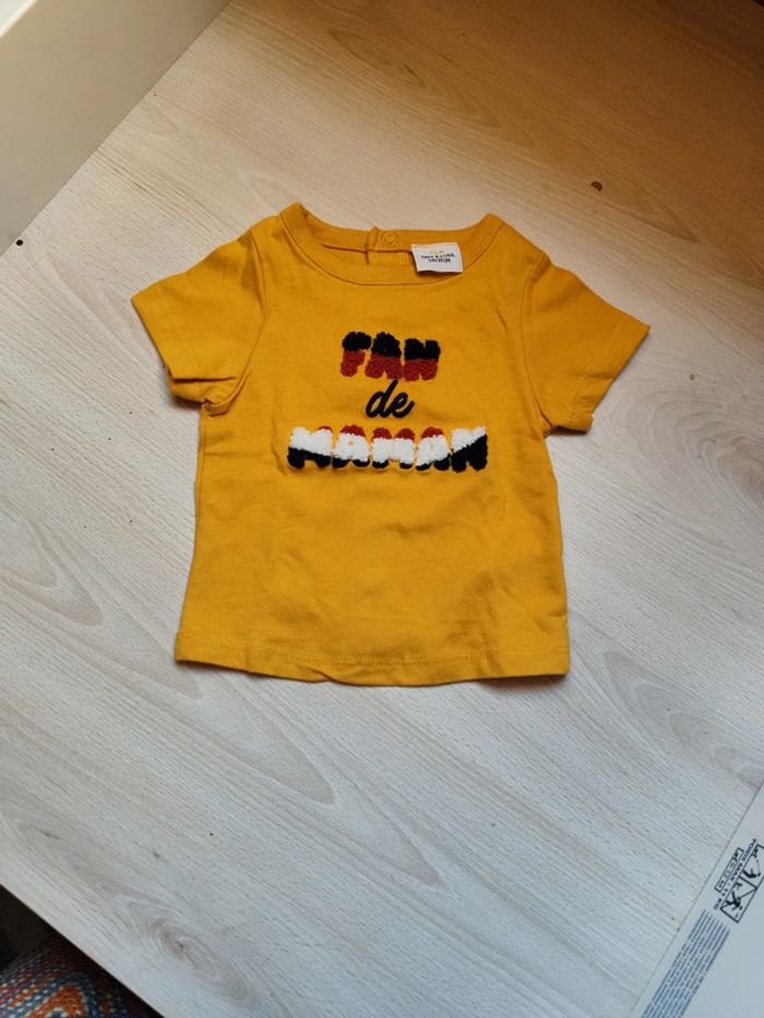 Tee shirt 3 mois "fan de maman" Tape à l'oeil