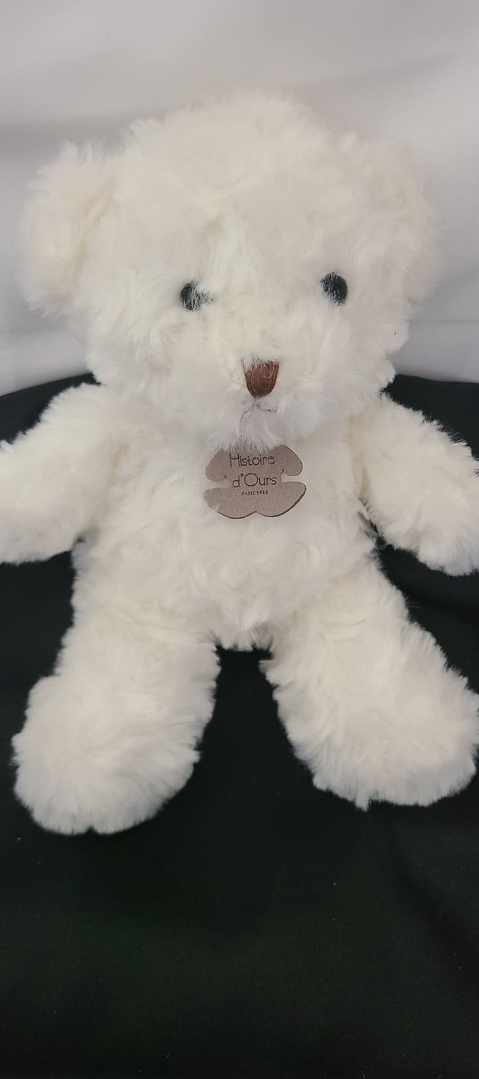 Peluche doudou ours blanc HISTOIRE D'OURS