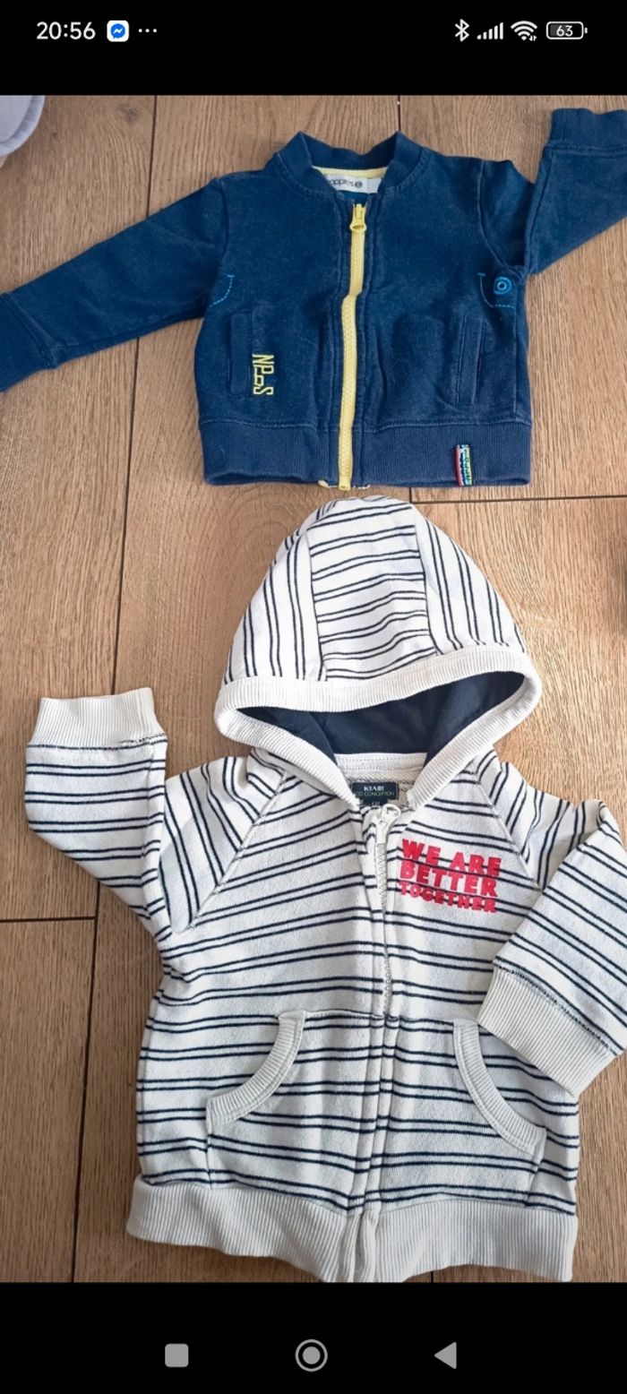 Lot gilets taille 6 mois - photo numéro 3