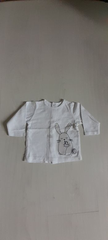 Tee-shirt manches longues T 3 mois