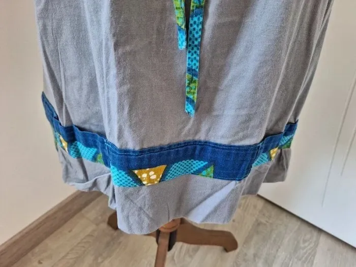 robe grise et bleu - photo numéro 4