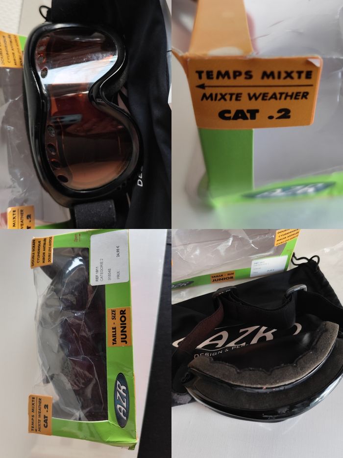 Masque ski snowboard enfant taille junior catégorie 2 temps mixte antibuee