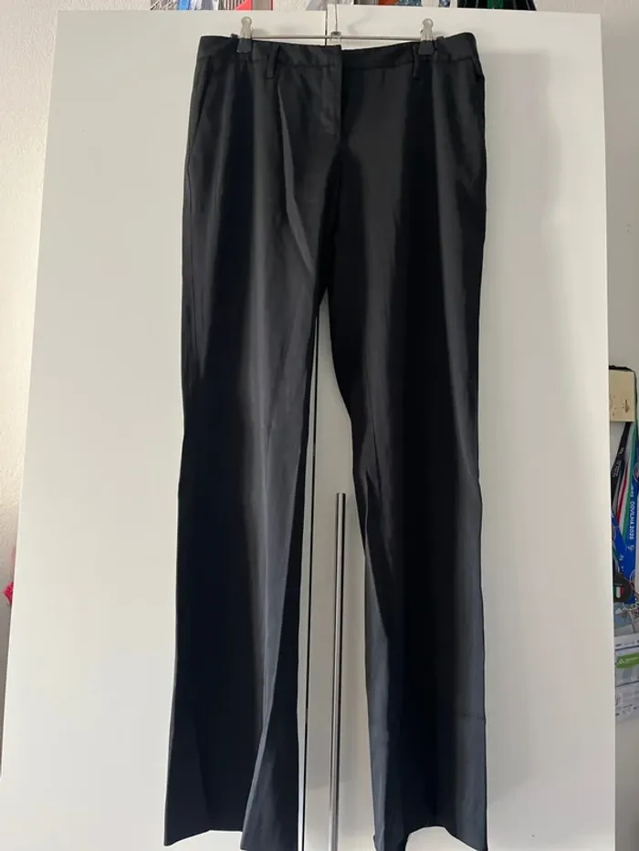 Pantalon Prada noir droit en laine