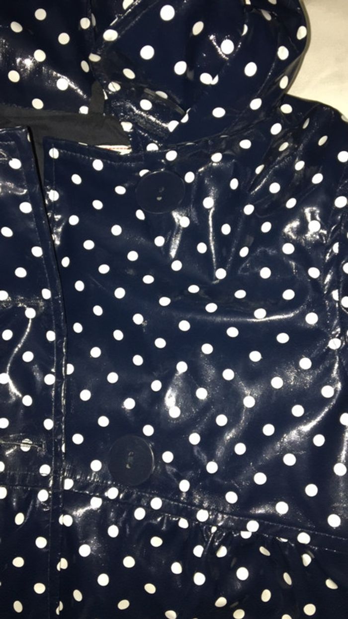 Cire bleu à petit pois blanc - photo numéro 4