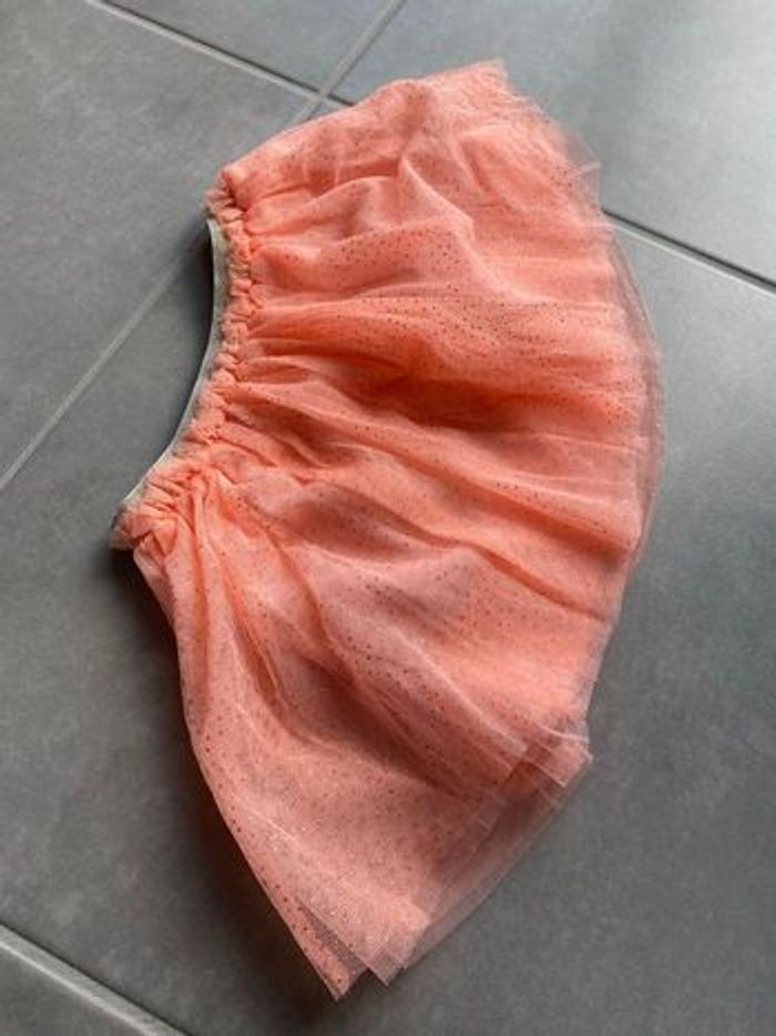 Jupe 24 mois Corail à paillettes Neuve - photo numéro 5