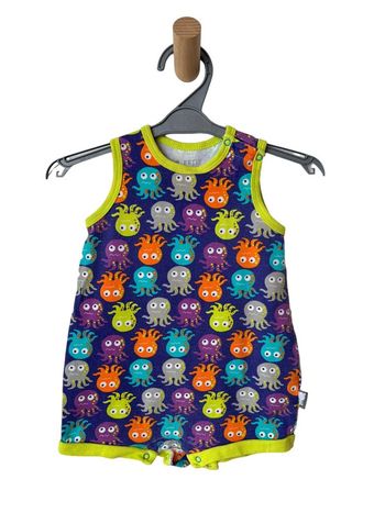 Pyjashort / combishort multicolore (pieuvres) - Petit Beguin 6 mois (68cm)