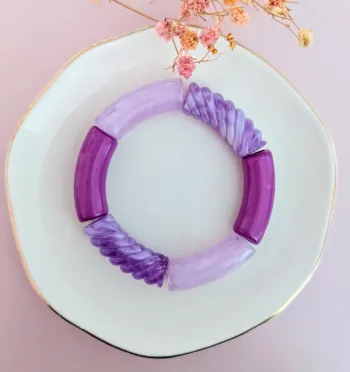 Bracelet tube violet