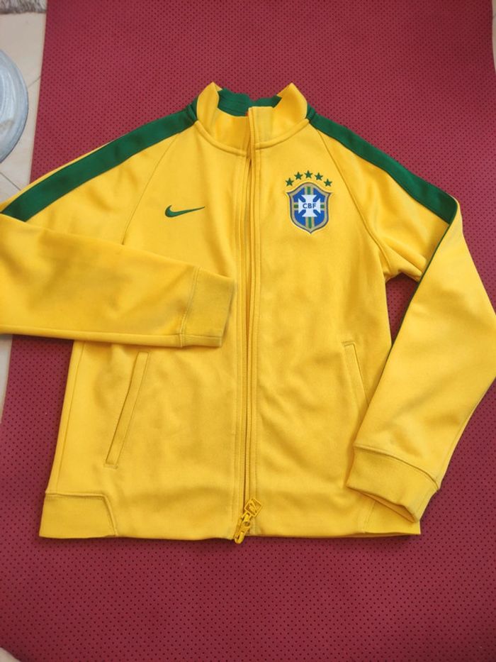 Haut de survêtement Brésil, Nike Authentique Officiel taille enfant 10/12 ans