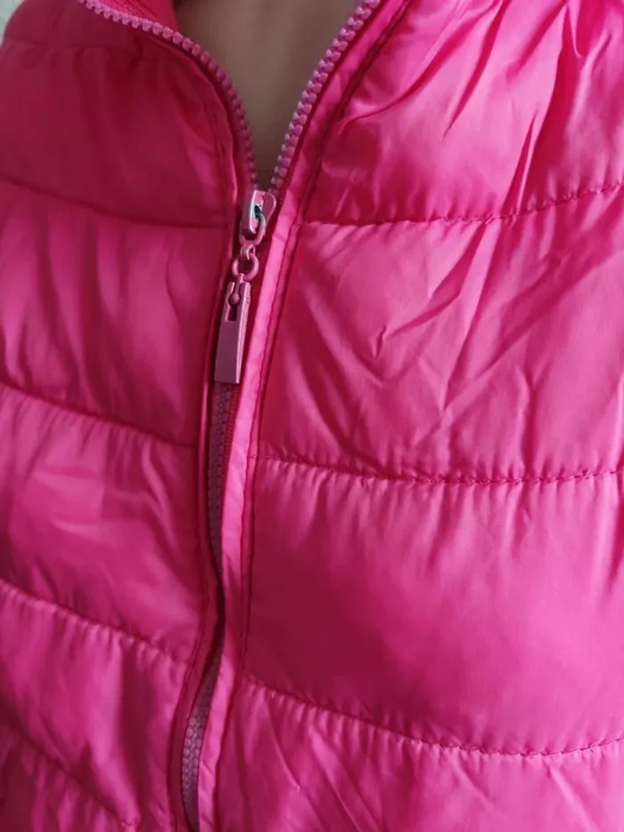 Doudoune rose légère Taille L - photo numéro 5