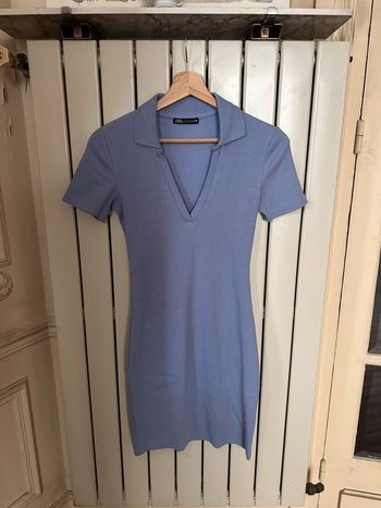 Robe Col V Zara Bleu - Lila