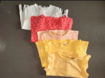 Lot de 5 tee shirts manches courtes 3 mois