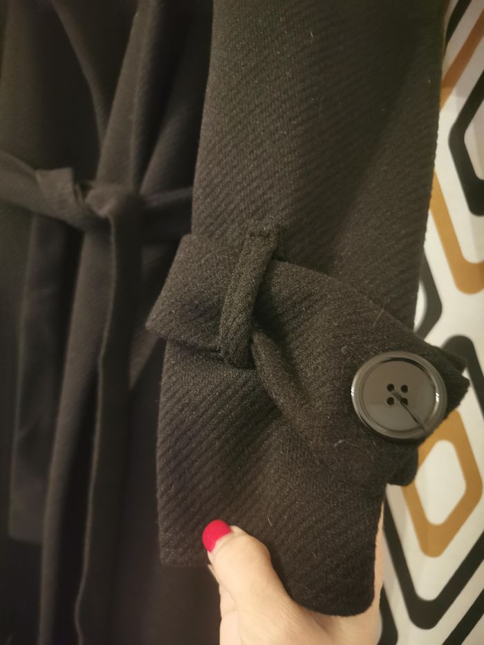 manteau oversize couleur noir - photo numéro 3