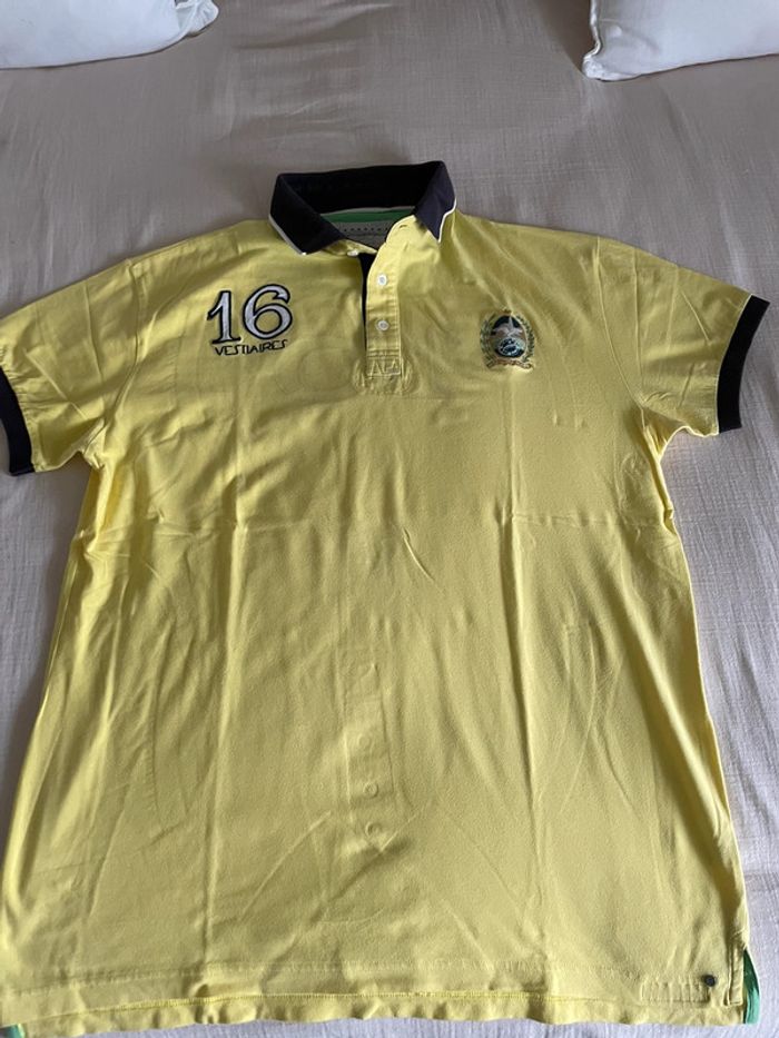 Polo jaune Vestiaires Principauté Cannoise