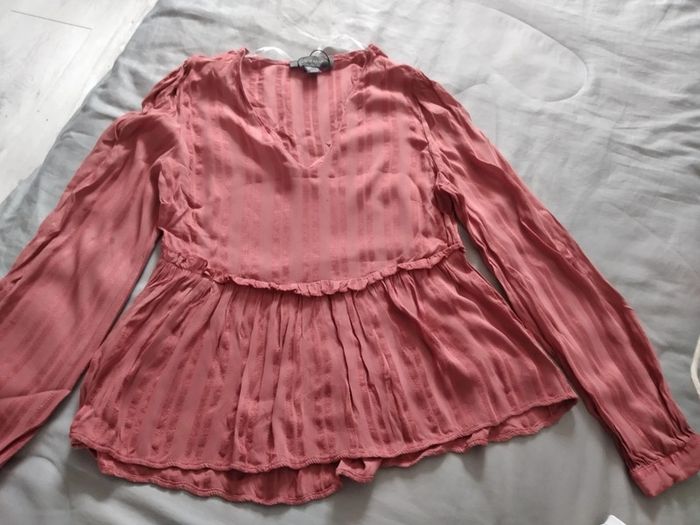 Blouse chemise primark rouge corail