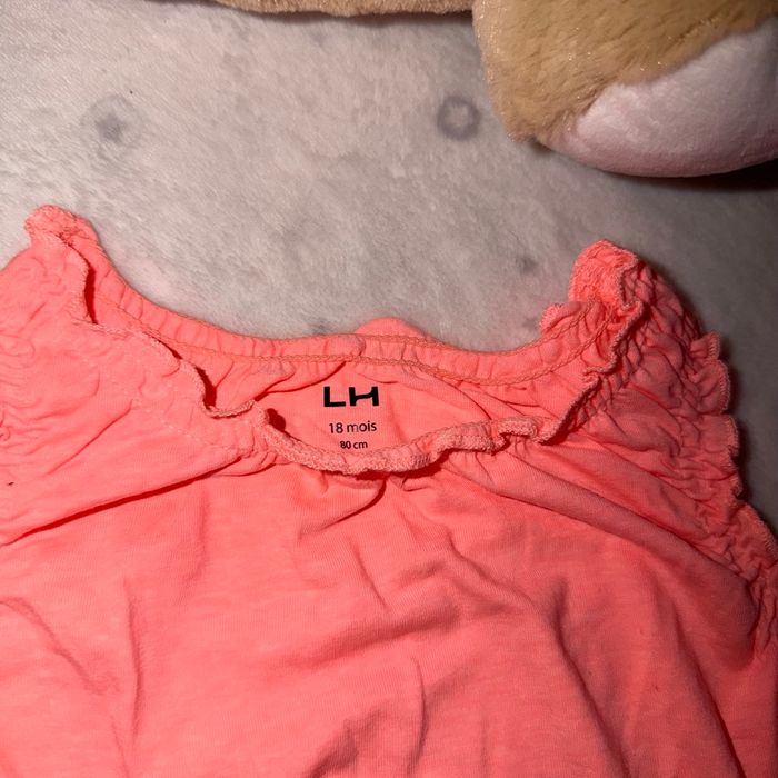 Petit débardeur rose fluo - T18mois - la halle - photo numéro 3