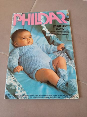 Magazine Phildar mailles baby layette