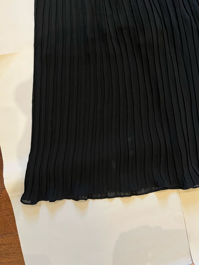Pantalon plisse noir basique ample wide leg taille S/36 - photo numéro 6