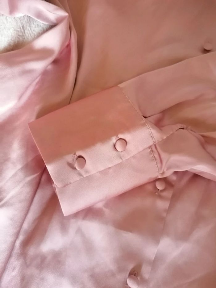 Veste satiné rose - photo numéro 2
