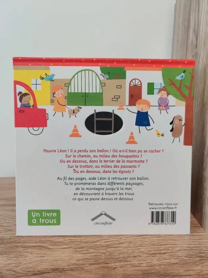 Livre enfant Dessus dessous ? Aide Léon à retrouver son ballon - photo numéro 2