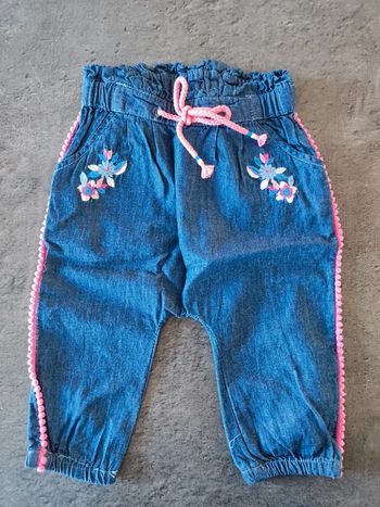Pantalon fin effet jeans 6mois