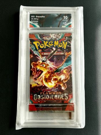 Booster Dracaufeu EV3 gradé 10 – Flammes Obsidiennes FR – CollectAura Gem Mint – Scellé