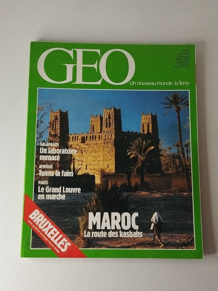 Num 86 Revue Géo avril 1986 - photo numéro 2