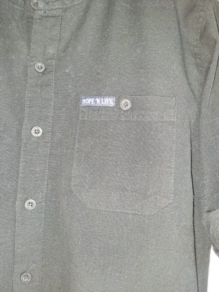 Chemise homme noire coton lin jamais portée Hope'N Life M - photo numéro 2