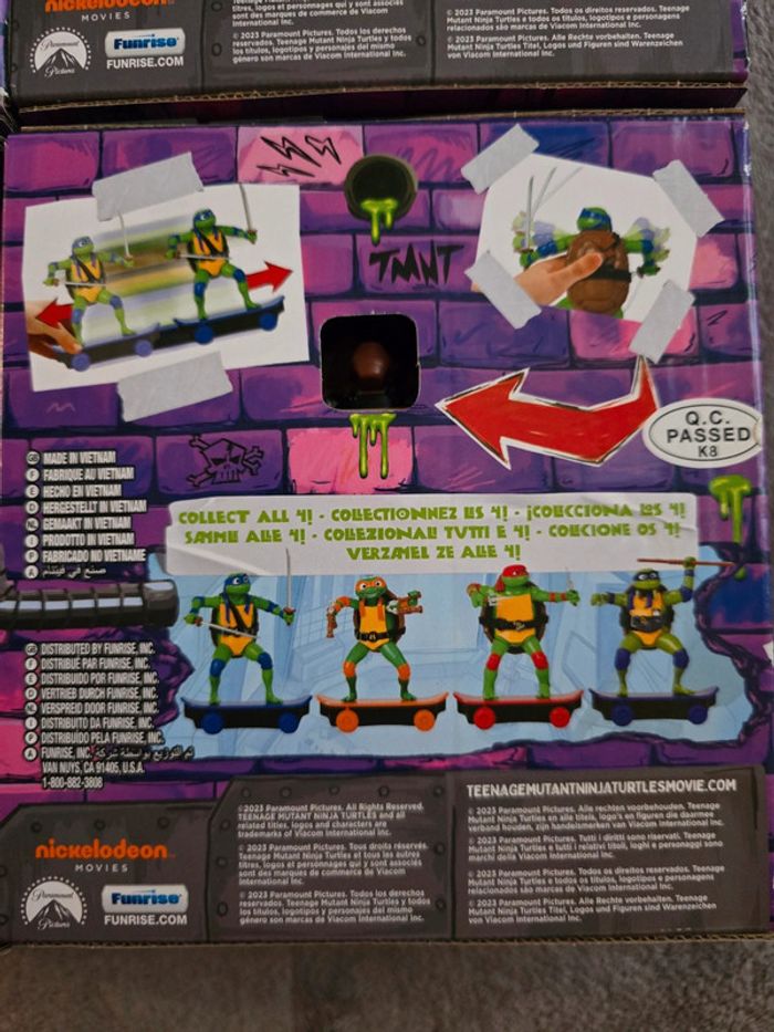 Lot de 4 tortues ninja articulée - photo numéro 4
