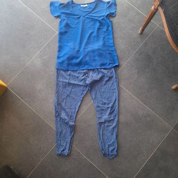 Ensemble été blouse et pantalon taille 40
