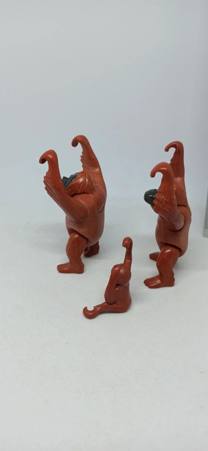 Orangs outans avec bébé playmobil - photo numéro 2