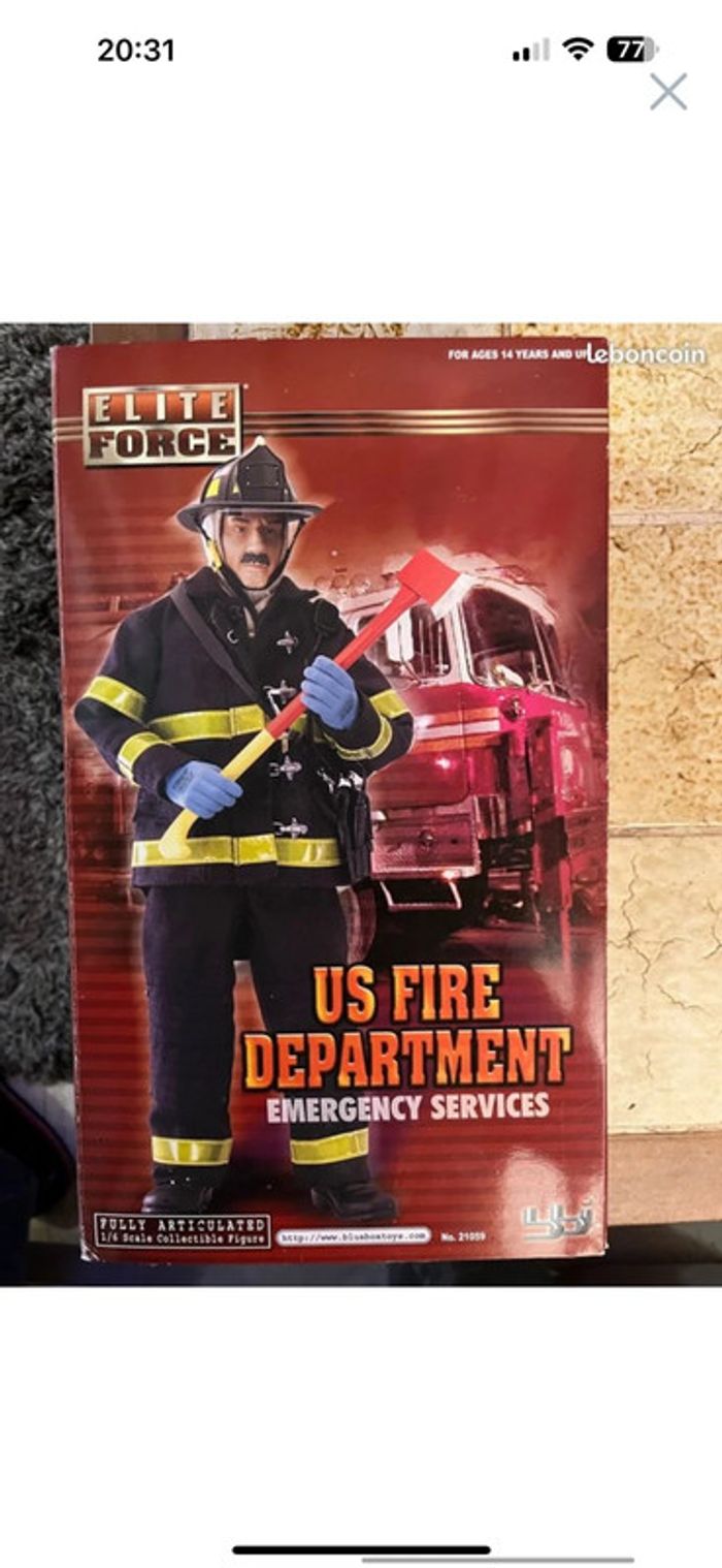 Figurine miniature de pompier - photo numéro 2