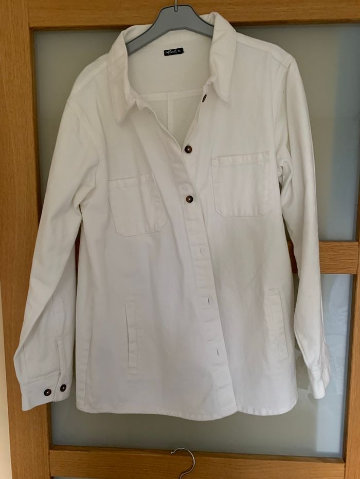 Veste Jean blanche - photo numéro 4